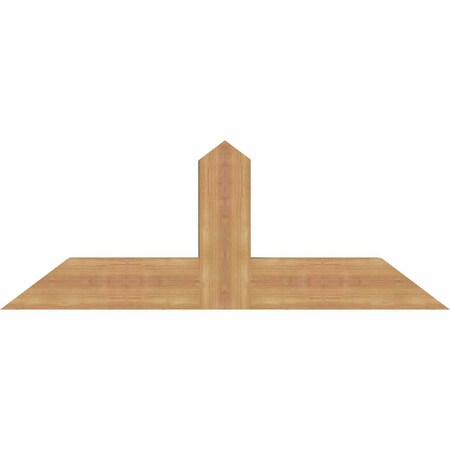 Ekena Millwork Portland Smooth Timber Gable Bracket, Western Red Cedar, 48"W x 18"H x 3 1/2"D x 5 1/2"F, 9/12 Pitch GBW048X18X0406POR00SWR